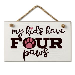 Hanging Sign - Four Paws