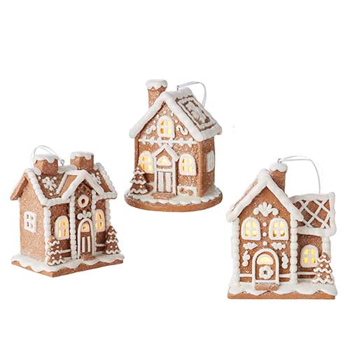 Lighted Gingerbread House Ornament 5