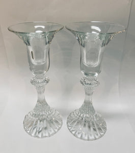 Crystal Taper Holders Set of Two - 2 Styles Available