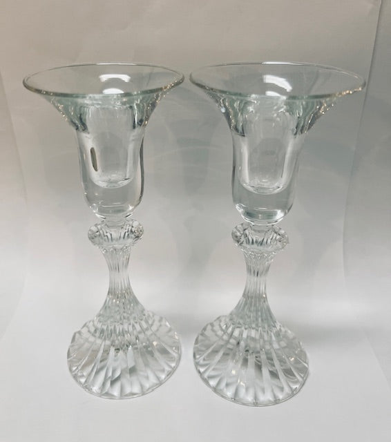 Crystal Taper Holders Set of Two - 2 Styles Available