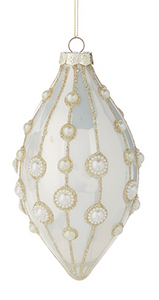 4" Pearl Embellished Ornament - 2 Styles Available