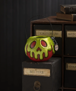 Small Red Apple With Green Poison Bucket