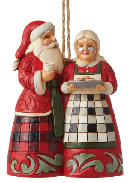 HG Santa & Mrs. Claus Ornament - by Jim Shore