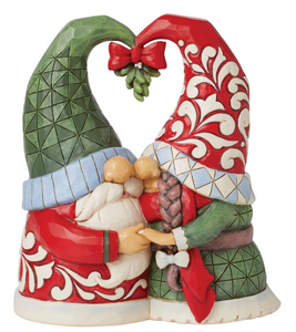 Gnome Couple Under Mistletoe Figurine - by Jim Shore