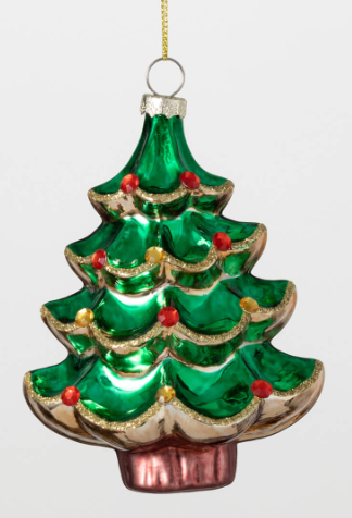 Retro Christmas Tree Ornament