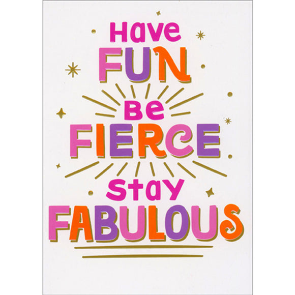 Card - AP/Birthday - Fun Fierce Fabulous