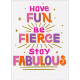 Card - AP/Birthday - Fun Fierce Fabulous