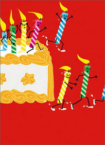 Card - AP/Birthday - Running Birthday Candles