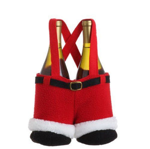 Santa Pants Wine Bottle Bag