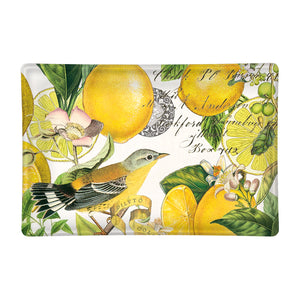 Lemon Basil Rectangular Glass Soap Dish