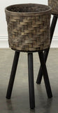 Bamboo Basket on Stand - 3 Sizes Available