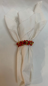 Red & Gold Jingle Bell Napkin Ring